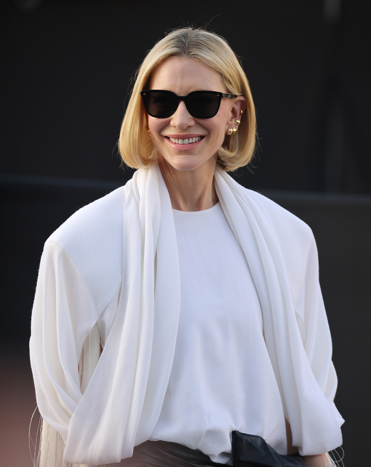 Cate Blanchett au défilé Louis Vuitton printemps-été 2025 © Neil Mockford/GC Images.