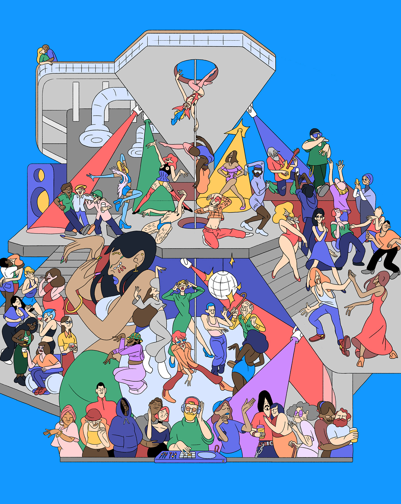 Nuit aux Magasins Généraux, “La fête, un rave collectif?”, partenariat avec Numéro art